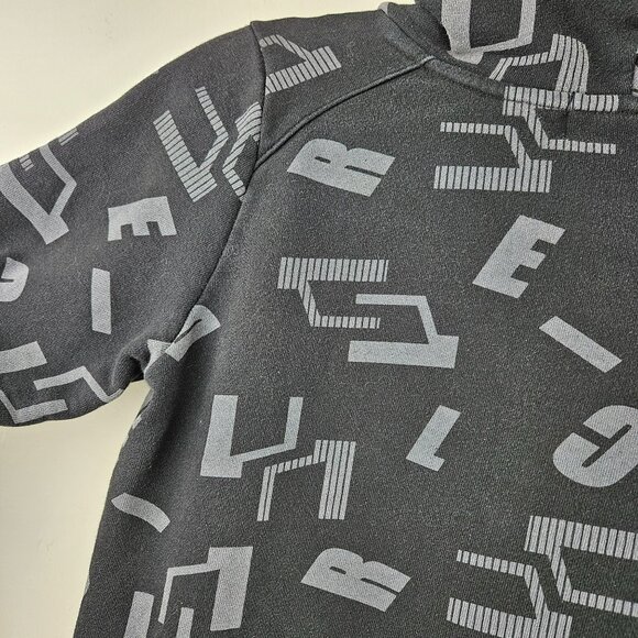 CLRIDE.n Mens S Hoodie Black All Over Print 85 - Picture 10 of 13